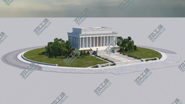 images/goods_img/20210312/Lincoln Memorial Scene 3D model/3.jpg